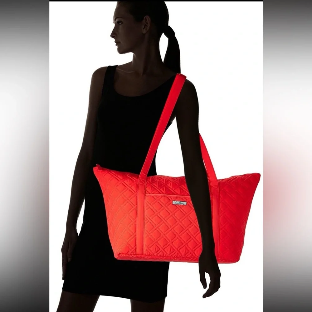 Vera Bradley Women's Microfiber Miller Tote Travel Bag Canyon Sunset - Picture 10 of 10